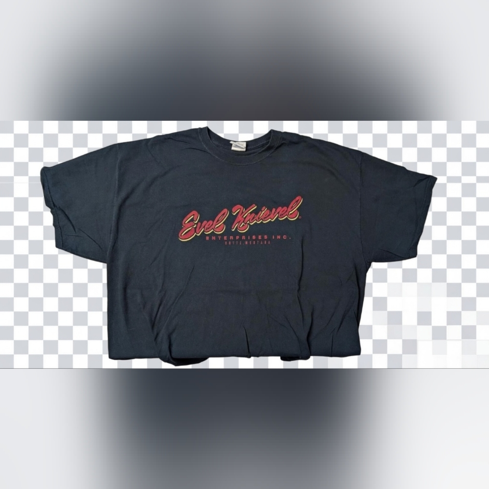 Retro Evel Knievel Enterprises Inc. Butte Montana Graphic T-Shirt 2XL Gildan
